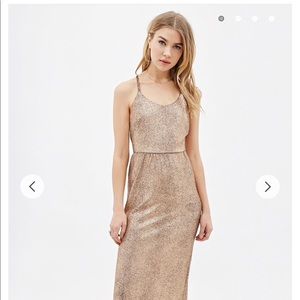 Rose Gold Maxi Dress